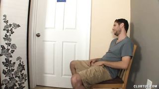 This Guy Starts Touching his Cock to Sexy Dress