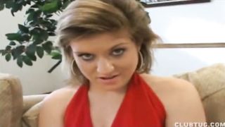 Cute Babe Jerking a Cock