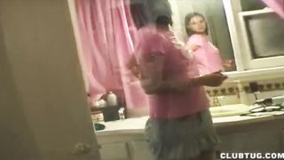 Handjob in the Bathroom