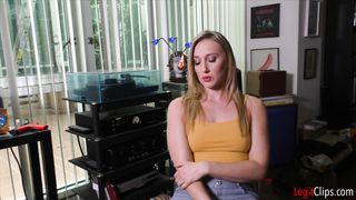 HOT BLONDE MILF SO TURNED ON BY CUM she JERKS BIG LOAD then PLAYS with CUNT