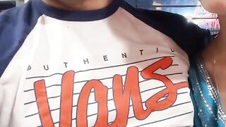 Public (and very Obvious) Handjob at a Diner