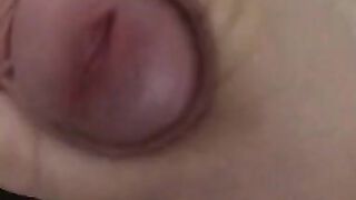 Rubbing his Tiny Dick with Long Nails - Handjob