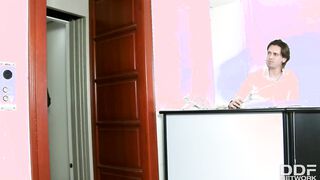 Cock-hungry Redhead Misha Cross needs his dick inside her insatiable mouth