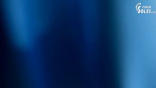 Czech foot princess teasing you in German, POV (POV foot worship, young feet, czech feet, soles)