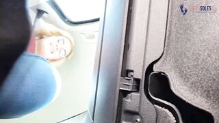 Bbw feet inside the car - teaser