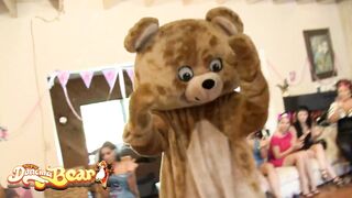 DANCING BEAR - Muscular Dudes Shake Their Big Cocks At The Girls And They Make Them Get A Taste