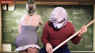 New teacher fucks old teacher to rank up in the classroom