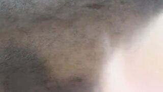 Pretty blonde irl Cum swallows every drop at her moms house living room