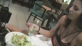 Helena Eating 2 - Public Restaurant Lounge