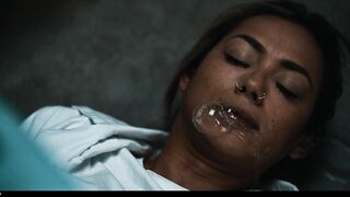 REAL LIFE VORE - Black Goddess squirt over Veronica Leal and swallow her