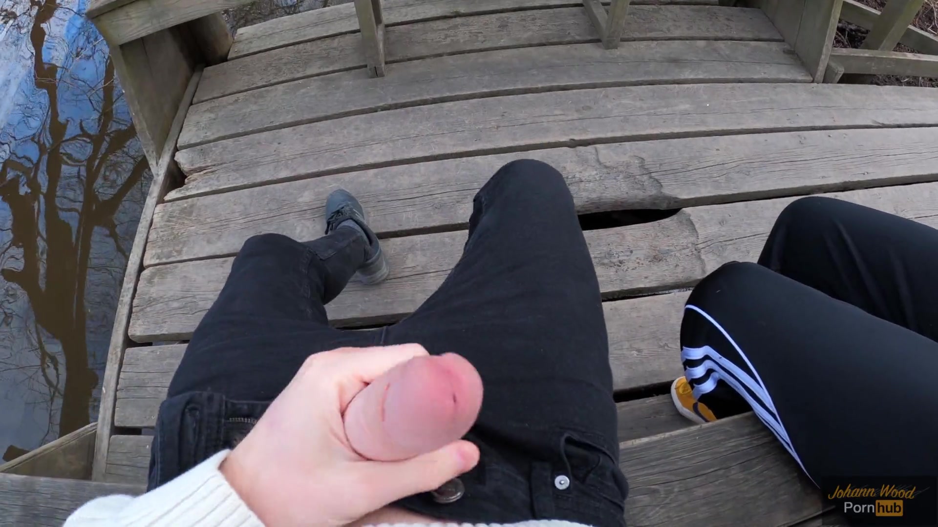 Caught while Finish me Off! Public Handjob by Cute Teen